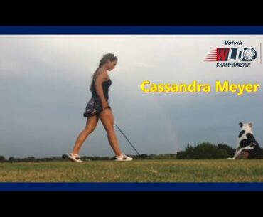 Beauty golfer "Cassandra Meyer" new face of World long drive,  Pure Bombs golf swing swing, slow-mo