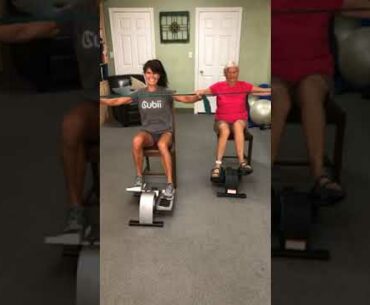 Cubii workout with Resistance band