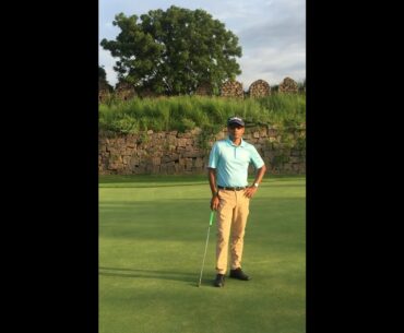 USE PUTTER TO SAVE STROKES OFF THE GREEN