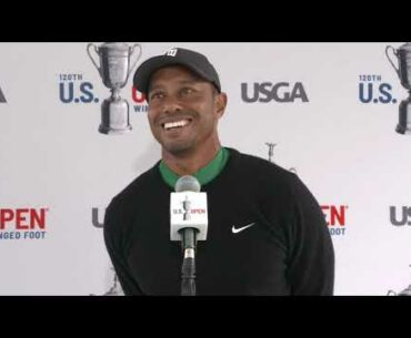 Tiger Woods tuesday press conference 2020 US Open