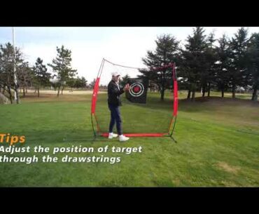 Set Up Guide GALILEO Golf Practice Net Golf Hitting Nets for Indoor Outdoor with Golf Training