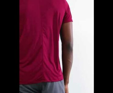 Asics Running T-Shirt In Burgundy - JustAskMiller