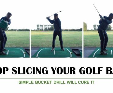 Stop Slicing Your Golf Ball - Simple Bucket Drill