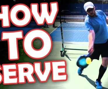 How to serve in pickleball - basic to advanced technique!
