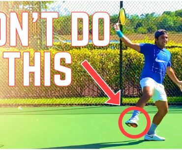 Pulling Back vs Falling Back on The One-Handed Backhand | Tennis Lesson with 4.5 NTRP Player