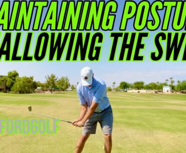 GOLF: Maintain posture || Shallow your Golf swing