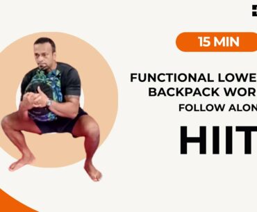15 Min Lower Body Backpack Functional Workout with Rudolph | TREAD