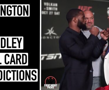 UFC Fight Night: Covington vs. Woodley Full Card Predictions