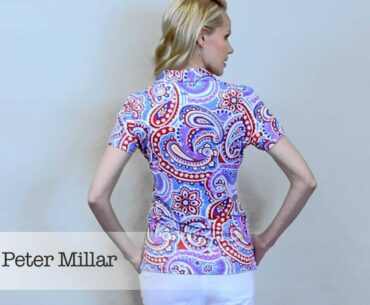 Short Sleeve Button Fancy Golf Polo