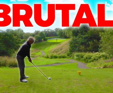 BRUTAL GOLF HOLE... BUT STUNNING! can MID and LOW HANDICAP score below par?