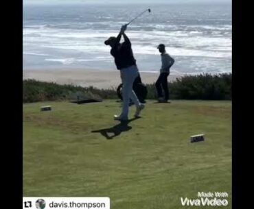 David Thompson (a) leader of US Open golf swing