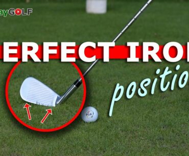 How to set your iron on the ground at address - Golf tip
