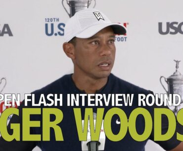 Tiger Woods Thursday Flash Interview 2020 US Open - Round 1