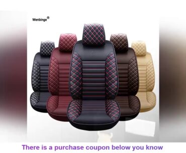 Wenbinge Special Leather car seat covers for vw golf 4 5 6 VOLKSWAGEN polo sedan 6r 9n passat b5 b6