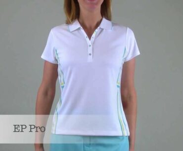 Placed Stripe Golf Polo