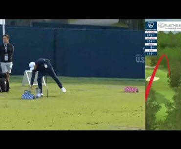 Xander Schauffele on the Practice Range At US Open 2020