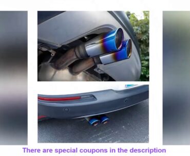 2Pcs/Set Car Accessories For Volkswagen Polo Golf 6 Jetta MK6 1.4T VW Golf 7 MK7 Bora Auto Car Exha