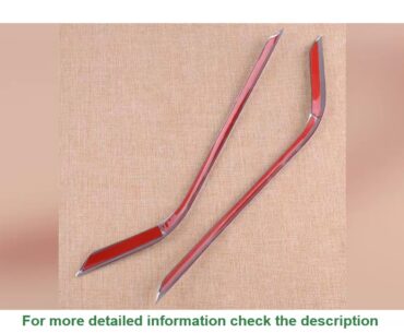CITALL 2Pcs Silver Car Rear Exhaust Muffler Stripe Cover Trim Fit For VW Golf 7 Mk7 2018 Styling Ac