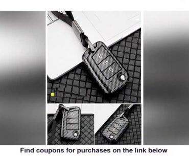 Carbon fiber ABS Car Key Case Cover For Volkswagen Polo Golf 7 Tiguan For Skoda Octavia Kodiaq Karo