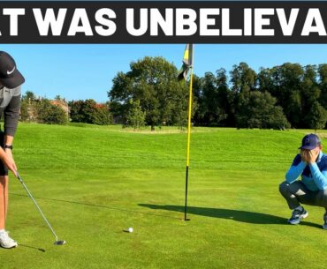 I PLAY A YOUTUBE SUBSCRIBER!! UNBELIEVABLE 18 to 13 handicap golfer!!