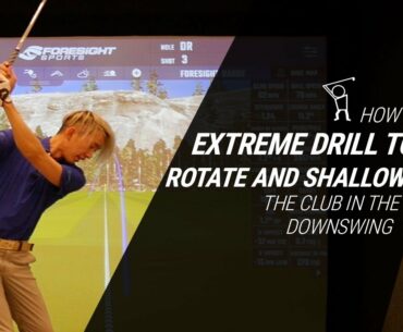 Drill - Extreme Drill to Feel Rotation and Shallowing of the Club in the Downswing
