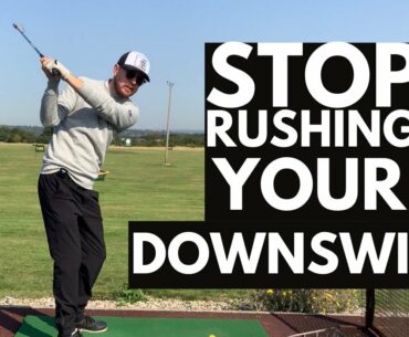 GOLF DOWNSWING - STOP Rushing your downswing with this one AMAZING drill (Tiger woods drill)