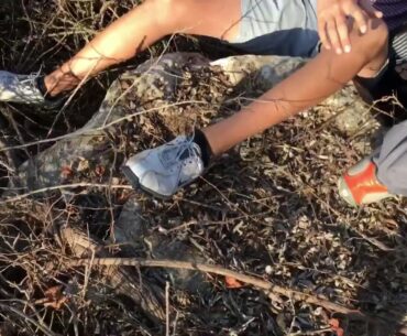 BEN GETS STUCK IN A BUSH LOOKING FOR GOLF BALLS