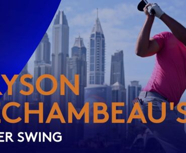 Bryson DeChambeau's driver golf swing in Slow Motion