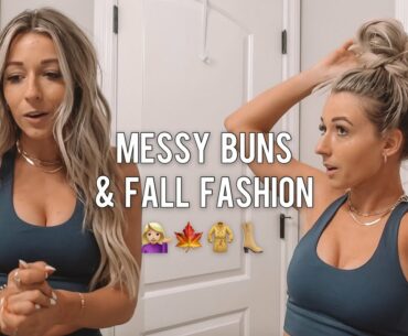 Messy Bun Tutorial, Arm Day, & BTS of Creating an Instagram "Reel"