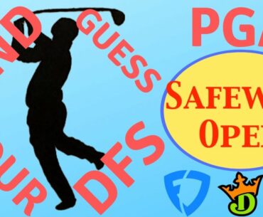 Safeway Open 2nd Guess Your DFS - PGA Dfs Picks & Preview Live Show 2020
