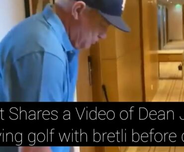 Brett Lee shares a clip of  game of golf with Dean Jones, a few days ago in their Mumbai ho