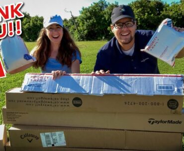UNBOXING GOLF CLUBS OUR SUBSCRIBERS SENT US!! (10 BOXES!!)