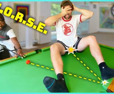 2v2 POOL Trick Shot H.O.R.S.E. *Trust Shot FAIL!*