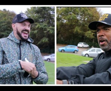 'F*** YOU TYSON' -TYSON FURY GETS TOLD BY HIS TRAINER SUGAR HILL AS PAIR BANTER & ARGUE PLAYING GOLF