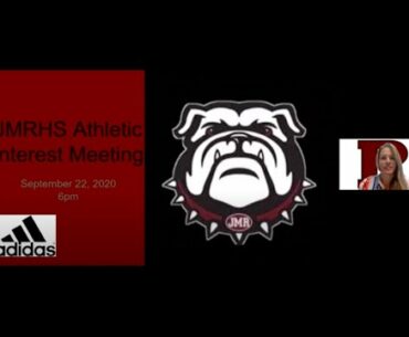 JMRHS Athletic Meeting - Fall 2020