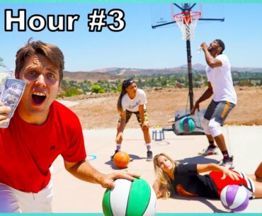 LAST TO STOP DRIBBLING WINS $1,000! *Basketball Challenge*
