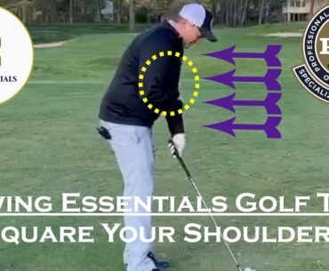 Swing Essentials Golf Tip: Fixing the Slice by Alignment