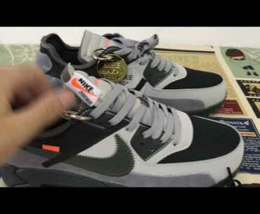 OFF WHITE x Nike Air Max 90 Wolf Grey Black Review