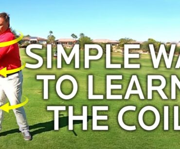GOLF BACKSWING TIP - SIMPLE WAY TO LEARN THE COIL