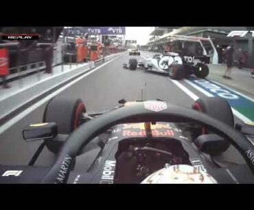 Max Verstappen's overtake at the pit lane