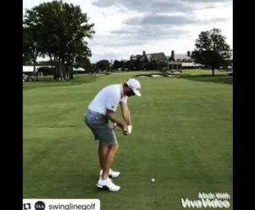 Dustin Johnson amazing golf swing mechanics. Slow motion
