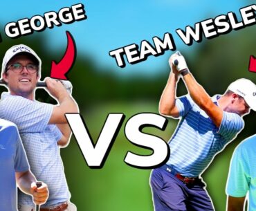 Team Wesley vs Team George. 2 v 2 Best Ball Match( Front Nine) | Bryan Bros Golf
