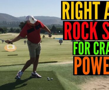 Right Arm Rock Skip Action for Crazy Power in Your Golf Swing!
