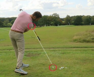 HOW TO USE YOUR RIGHT SHOULDER TO COVER THE BALL AND CONTROL YOUR IRONS