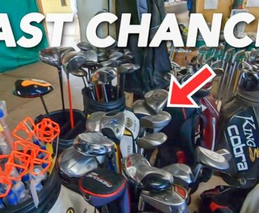 OUR LAST CHANCE TO BUY GOLF CLUBS HERE!!