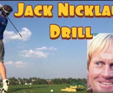 Junior Golfer Practice Vlog: The BEST Jack Nicklaus Golf Swing Drill