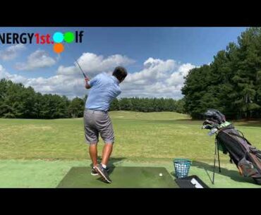 Should I put the golf ball closer to me?