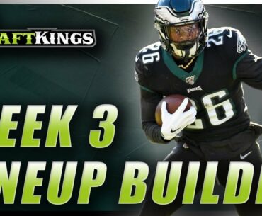DRAFTKINGS WEEK 3 NFL DFS PICKS | TOURNAMENT LINEUP STRATEGY