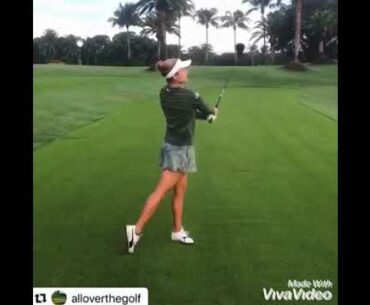 Lexi Thompson amazing golf swing motivation! #Ladiesgolf #alloverthegolf