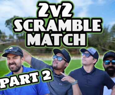 GREATEST Come back? | 2vs2 Scramble GOLF Match | BROchacho Golf
